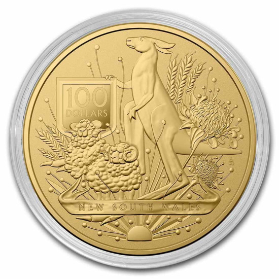 1 Oz Australia´s Coat of Arms 2022 zlatá investiční mince