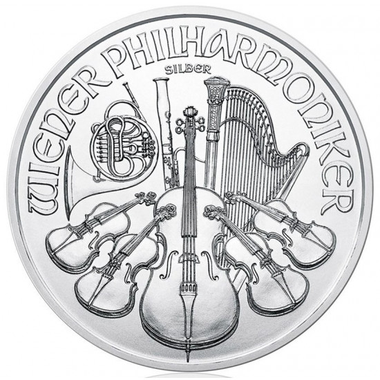 1 Oz Wiener Philharmoniker stříbrná investiční mince