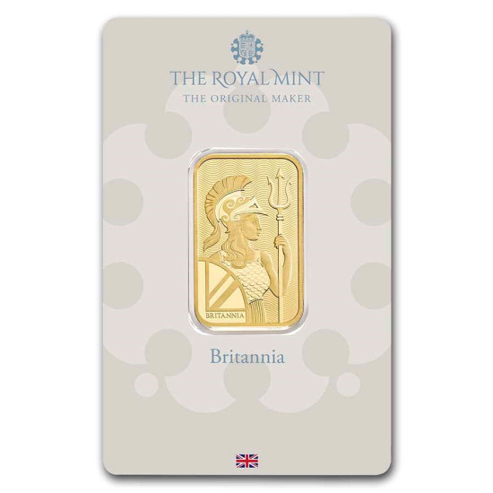 20g The Royal Mint Britannia zlatý investiční slitek